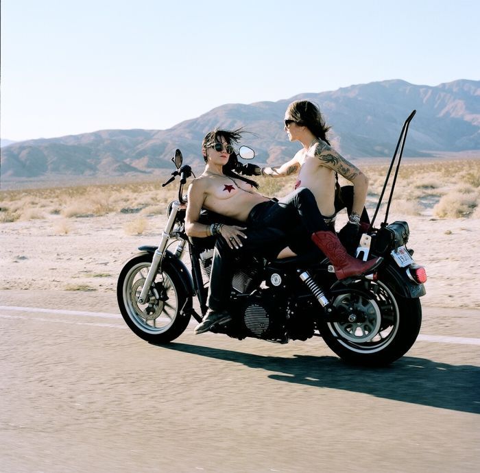 Girls on a motorcycle in Bhubaneshwar