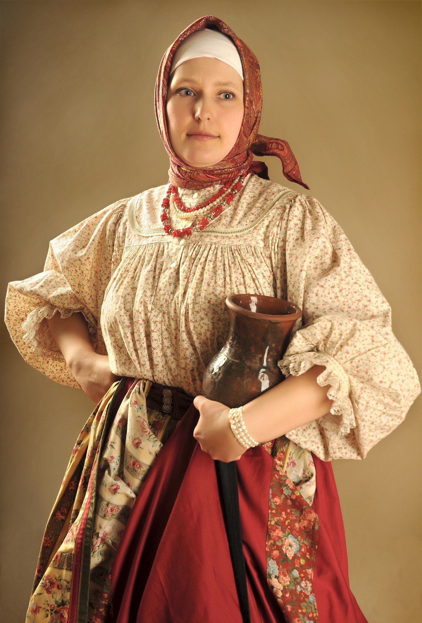 Girls in Slavic costumes in Bhubaneshwar